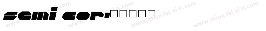 semi cor字体转换